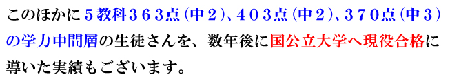 このほか当塾では・・・